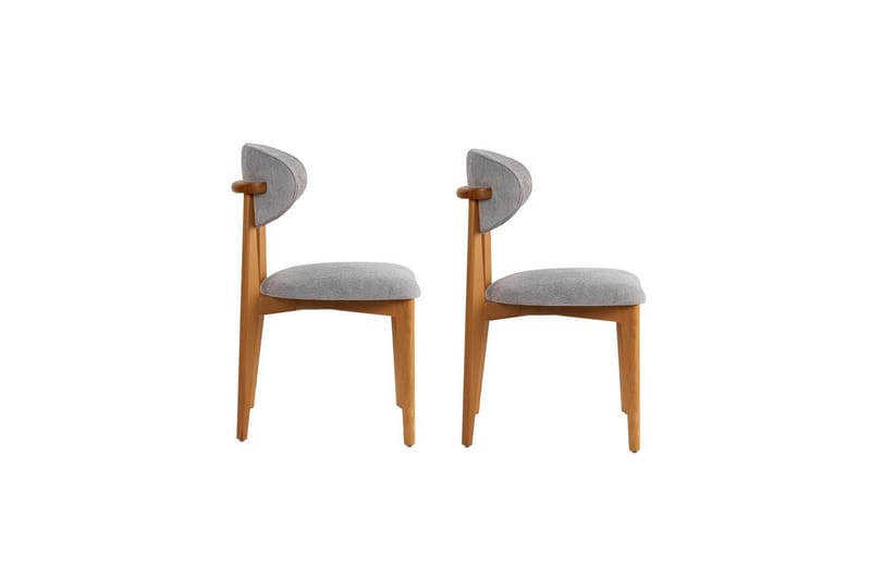 Spisestole Sanroman Classic Grå / mørk eg - Grå / mørk eg - Møbler - Stole & lænestole - Spisebordsstole & køkkenstole