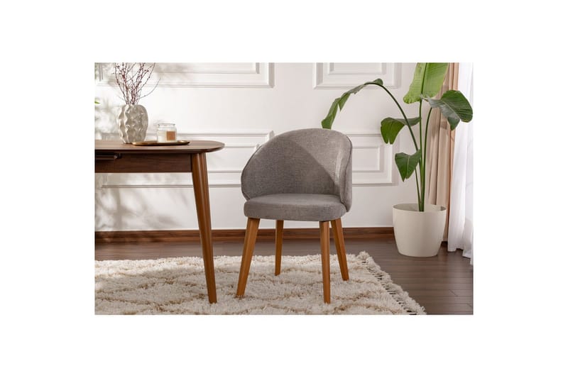 Spisestole Sanroman Classic Grå / mørk eg - Grå / mørk eg - Møbler - Stole & lænestole - Spisebordsstole & køkkenstole