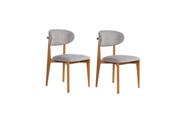 Spisestole Sanroman Classic Grå / mørk eg