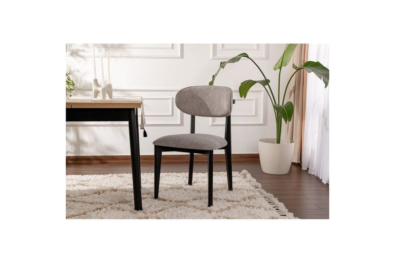 Spisestole Sanroman Classic Grå / sort - Grå / sort - Møbler - Stole & lænestole - Spisebordsstole & køkkenstole