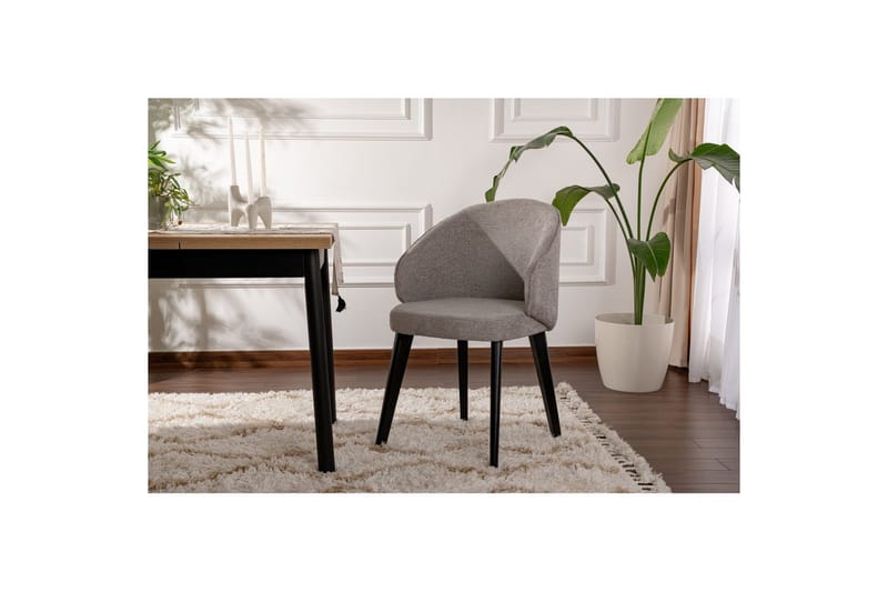Spisestole Sanroman Classic Grå / sort - Grå / sort - Møbler - Stole & lænestole - Spisebordsstole & køkkenstole