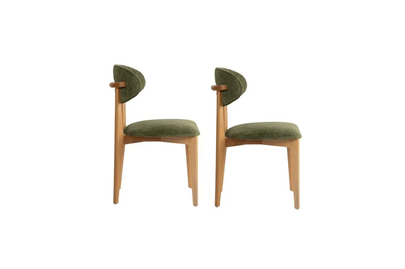 Spisestole Sanroman Classic Grøn / Lys Eg - Grøn / Lys Eg - Møbler - Stole & lænestole - Spisebordsstole & køkkenstole