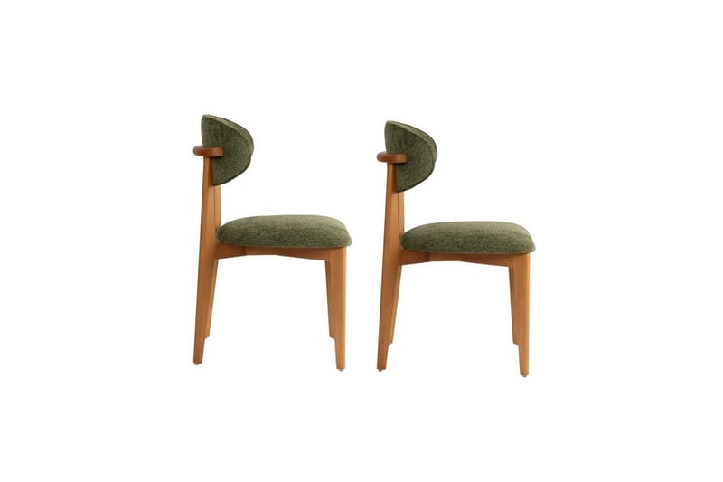 Spisestole Sanroman Classic Grøn / Mørk Eg - Grøn / Mørk Eg - Møbler - Stole & lænestole - Spisebordsstole & køkkenstole