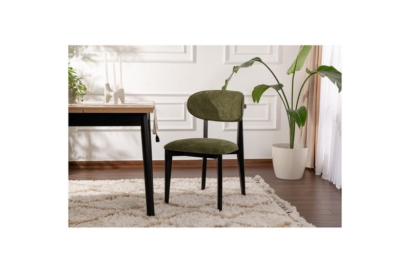 Spisestole Sanroman Classic Grøn / Sort - Grøn / Sort - Møbler - Stole & lænestole - Spisebordsstole & køkkenstole
