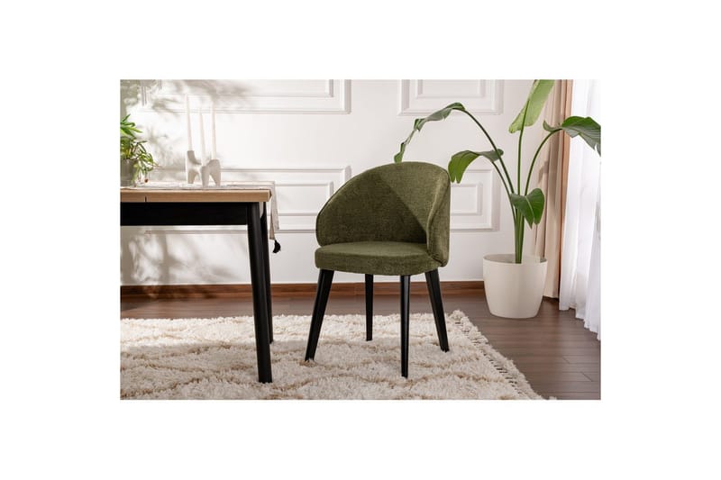 Spisestole Sanroman Classic Grøn / Sort - Grøn / Sort - Møbler - Stole & lænestole - Spisebordsstole & køkkenstole