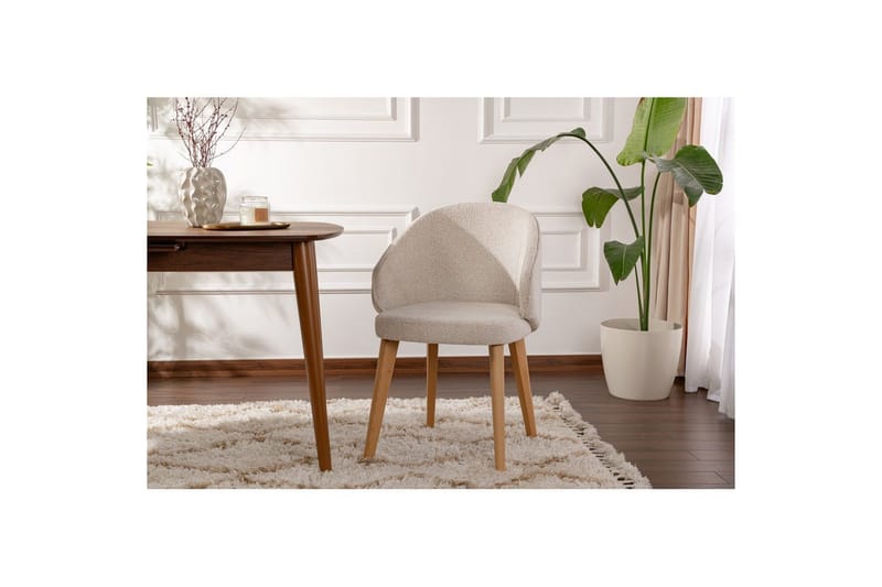 Spisestole Sanroman Classic Hvid / Lys Eg - Hvid / Lys Eg - Møbler - Stole & lænestole - Spisebordsstole & køkkenstole