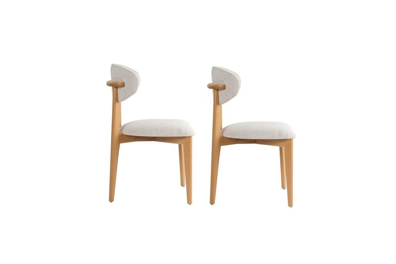 Spisestole Sanroman Classic Hvid / Lys Eg - Hvid / Lys Eg - Møbler - Stole & lænestole - Spisebordsstole & køkkenstole