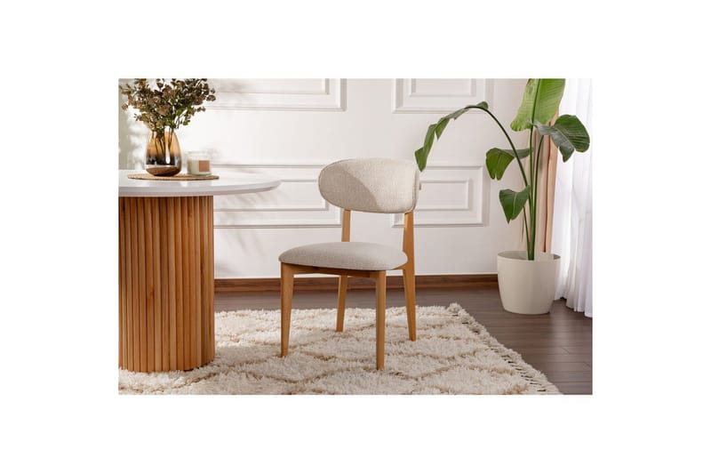 Spisestole Sanroman Classic Hvid / Lys Eg - Hvid / Lys Eg - Møbler - Stole & lænestole - Spisebordsstole & køkkenstole