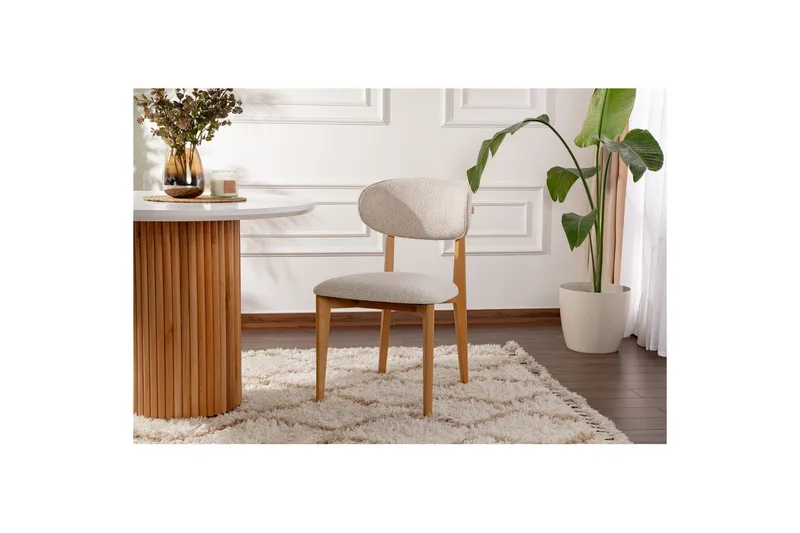 Spisestole Sanroman Classic Hvid / Lys Eg - Hvid / Lys Eg - Møbler - Stole & lænestole - Spisebordsstole & køkkenstole