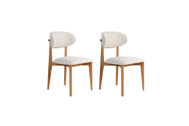 Spisestole Sanroman Classic Hvid / Mørk Eg - Hvid / Mørk Eg - Møbler - Stole & lænestole - Spisebordsstole & køkkenstole