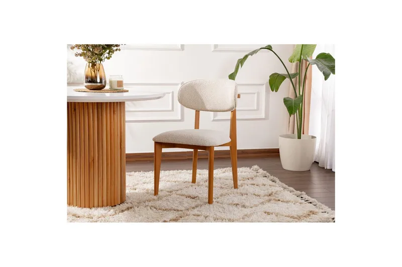 Spisestole Sanroman Classic Hvid / Mørk Eg - Hvid / Mørk Eg - Møbler - Stole & lænestole - Spisebordsstole & køkkenstole