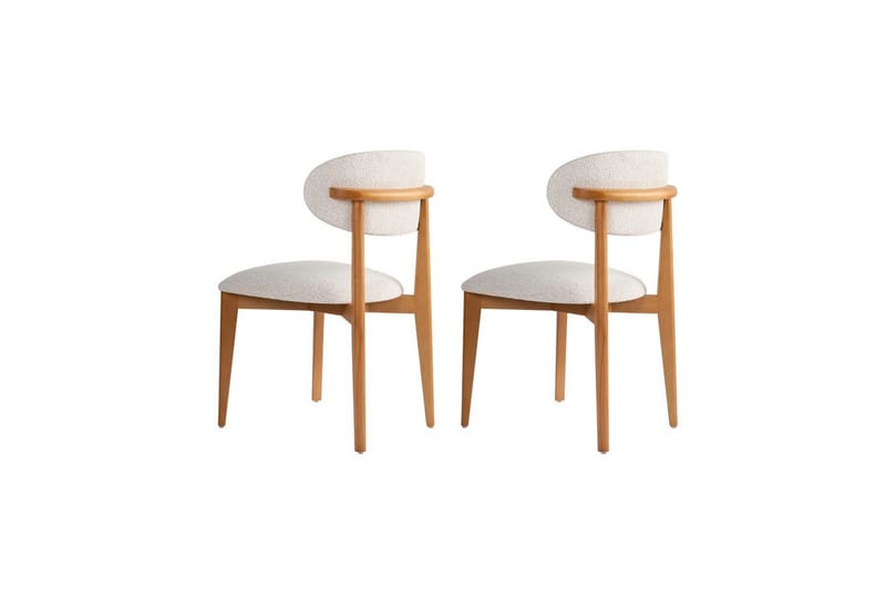 Spisestole Sanroman Classic Hvid / Mørk Eg - Hvid / Mørk Eg - Møbler - Stole & lænestole - Spisebordsstole & køkkenstole