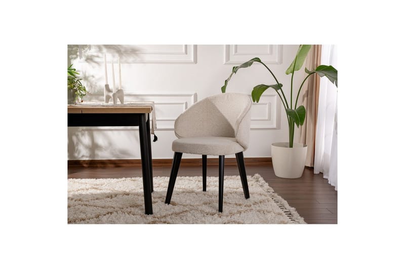 Spisestole Sanroman Classic Hvid / Sort - Hvid / Sort - Møbler - Stole & lænestole - Spisebordsstole & køkkenstole