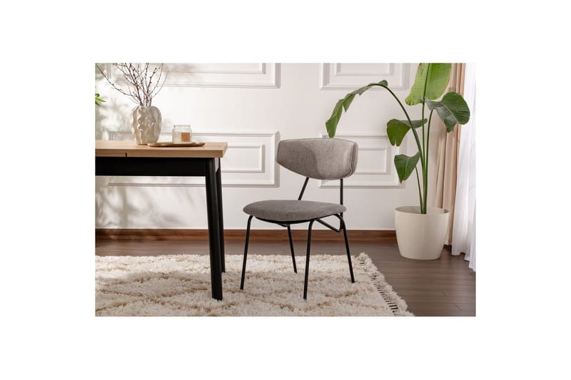 Spisestole Sanroman Grå / sort - Grå / sort - Møbler - Stole & lænestole - Spisebordsstole & køkkenstole