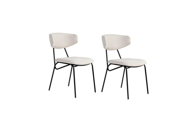 Spisestole Sanroman Hvid / Sort, Hvid / Sort