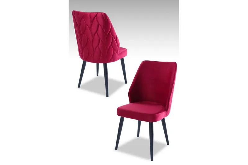 Spisestole Stifen Bordeauxrød / Sort - Bordeauxrød / Sort - Møbler - Stole & lænestole - Spisebordsstole & køkkenstole