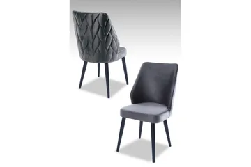 Spisestole Stifen Grå / sort