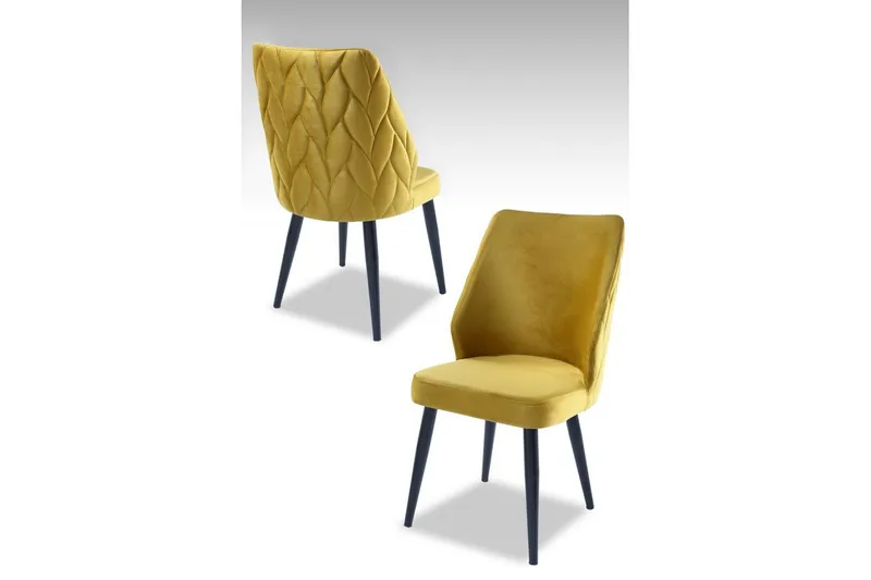 Spisestole Stifen Gul / Sort, Gul / Sort