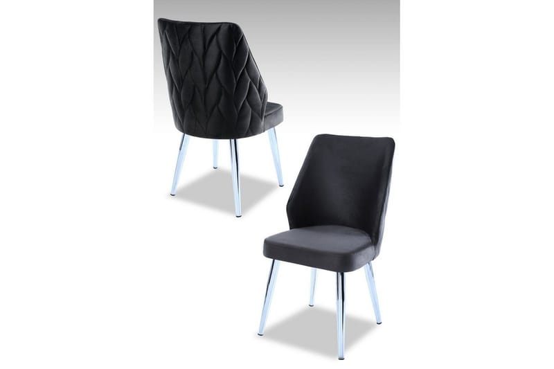 Spisestole Stifen Sort / Krom, Sort / Krom