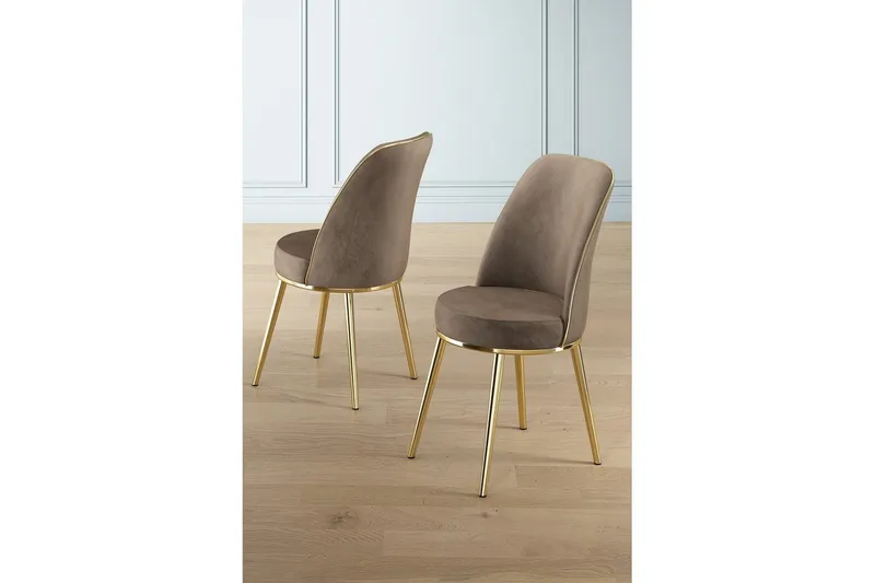 Spisestole Sugako Cappuccino / Rany - Cappuccino / Rany - Møbler - Stole & lænestole - Spisebordsstole & køkkenstole