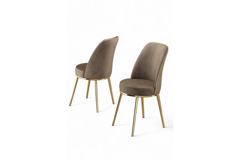 Spisestole Sugako Cappuccino / Rany - Cappuccino / Rany - Møbler - Stole & lænestole - Spisebordsstole & køkkenstole