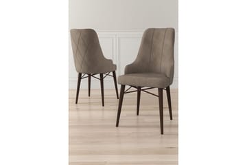 Spisestole Puntoz Cappuccino / Brun - Cappuccino / Brun - Møbler - Stole & lænestole - Spisebordsstole & køkkenstole