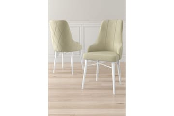Spisestole Puntoz Creme / Hvid - Creme / Hvid - Møbler - Stole & lænestole - Spisebordsstole & køkkenstole