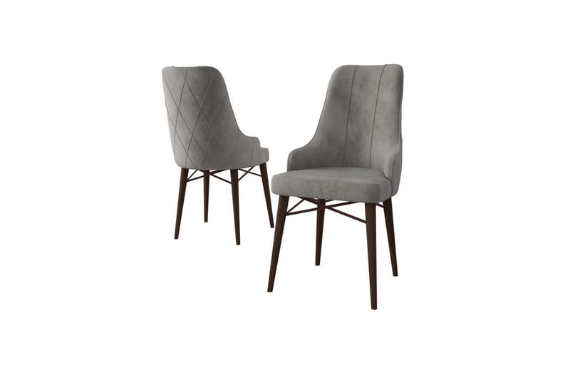 Spisestole Puntoz Grå / brun - Grå / brun - Møbler - Stole & lænestole - Spisebordsstole & køkkenstole