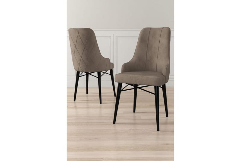 Spisestole Puntoz Cappuccino / Sort - Cappuccino / Sort - Møbler - Stole & lænestole - Spisebordsstole & køkkenstole