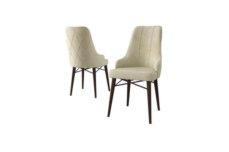 Spisestole Puntoz Creme / Brun, Creme / Brun