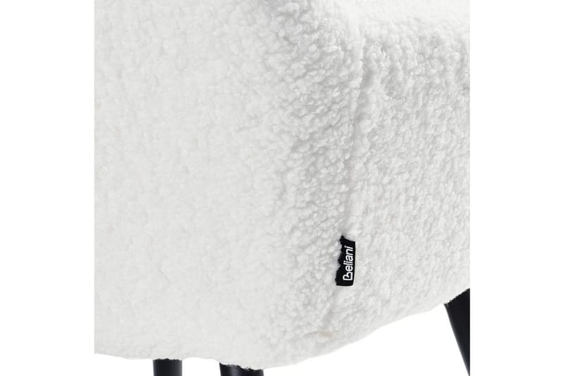 Spisestuestol Casmalia sæt á 2 Hvid/Sort - Hvid/Sort - Møbler - Stole & lænestole - Spisebordsstole & køkkenstole