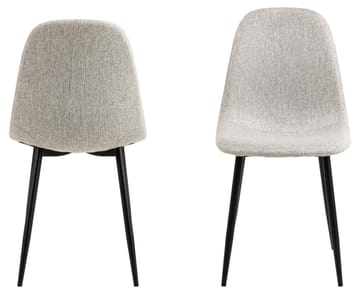 Spisestuestol HOME4YOU Celia Grå/sort - grå/sort - Møbler - Stole & lænestole - Spisebordsstole & køkkenstole