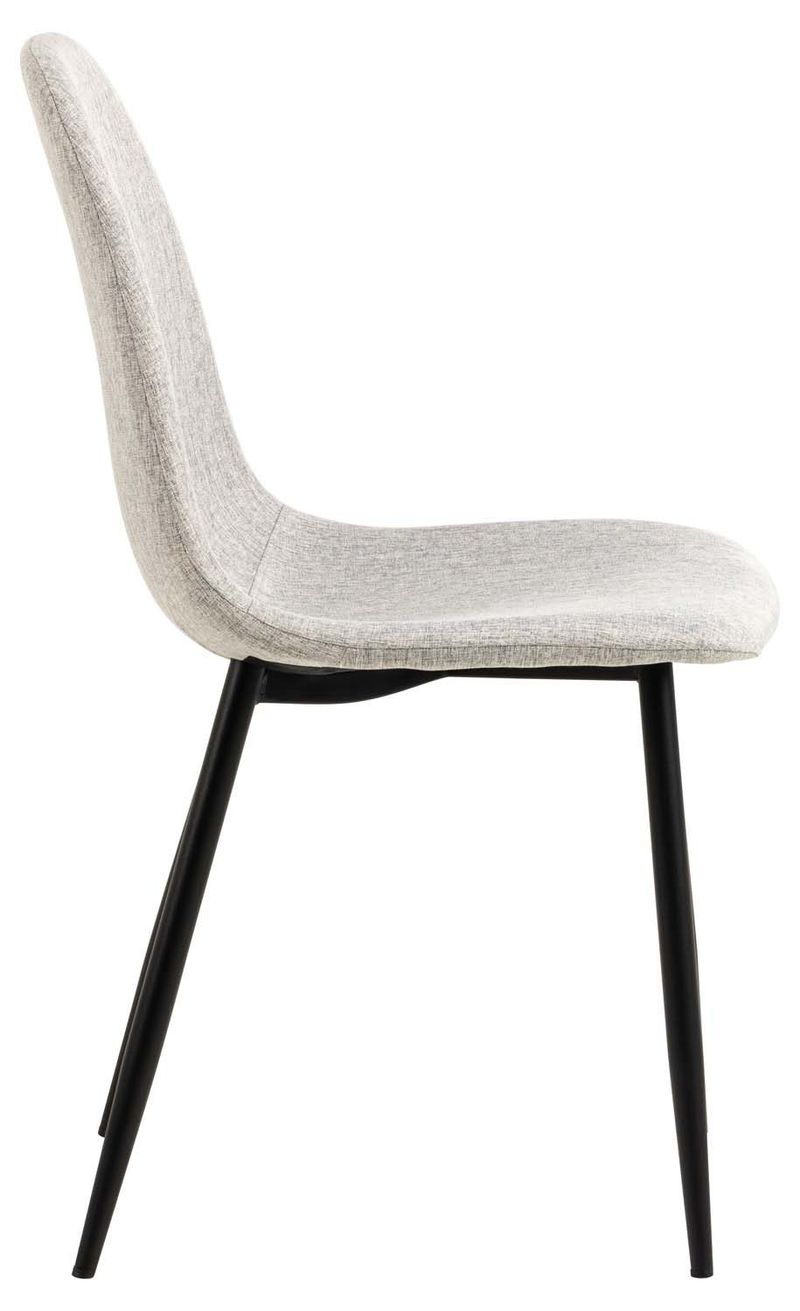 Spisestuestol HOME4YOU Celia Grå/sort - grå/sort - Møbler - Stole & lænestole - Spisebordsstole & køkkenstole