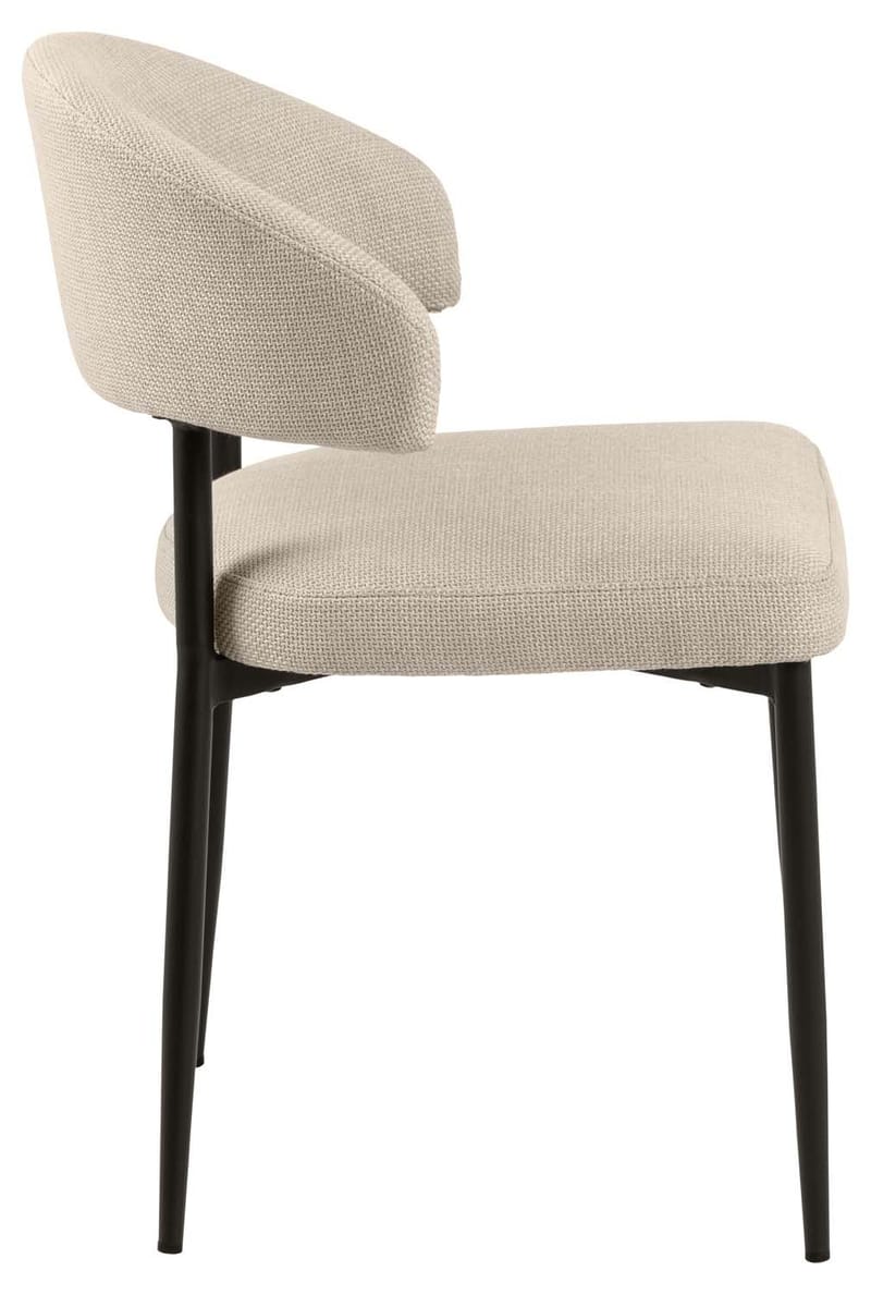 Spisestuestol HOME4YOU Edina beige - Beige - Møbler - Stole & lænestole - Spisebordsstole & køkkenstole