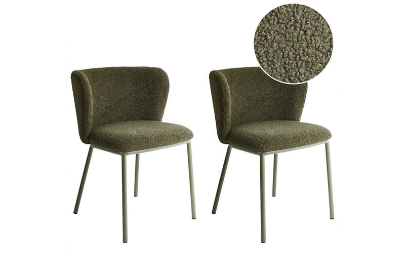 Spisestuestol Mina II sæt med 2 Grøn, Grøn