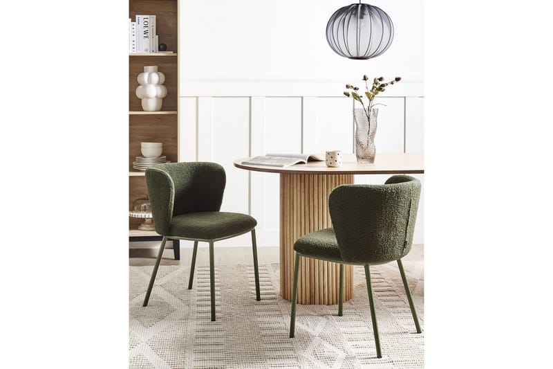 Spisestuestol Mina II sæt med 2 Grøn - Grøn - Møbler - Stole & lænestole - Spisebordsstole & køkkenstole