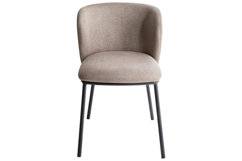 Spisestuestol Mina sæt med 2 Beige/sort - Beige/sort - Møbler - Stole & lænestole - Spisebordsstole & køkkenstole