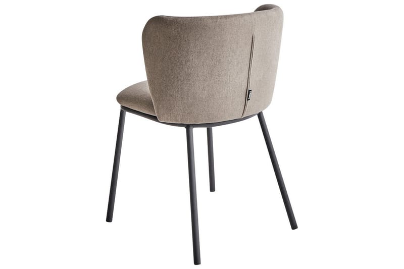 Spisestuestol Mina sæt med 2 Beige/sort - Beige/sort - Møbler - Stole & lænestole - Spisebordsstole & køkkenstole