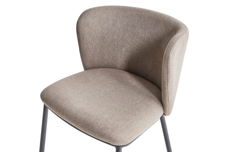 Spisestuestol Mina sæt med 2 Beige/sort - Beige/sort - Møbler - Stole & lænestole - Spisebordsstole & køkkenstole