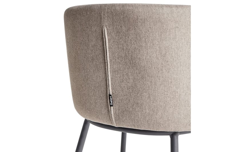 Spisestuestol Mina sæt med 2 Beige/sort - Beige/sort - Møbler - Stole & lænestole - Spisebordsstole & køkkenstole