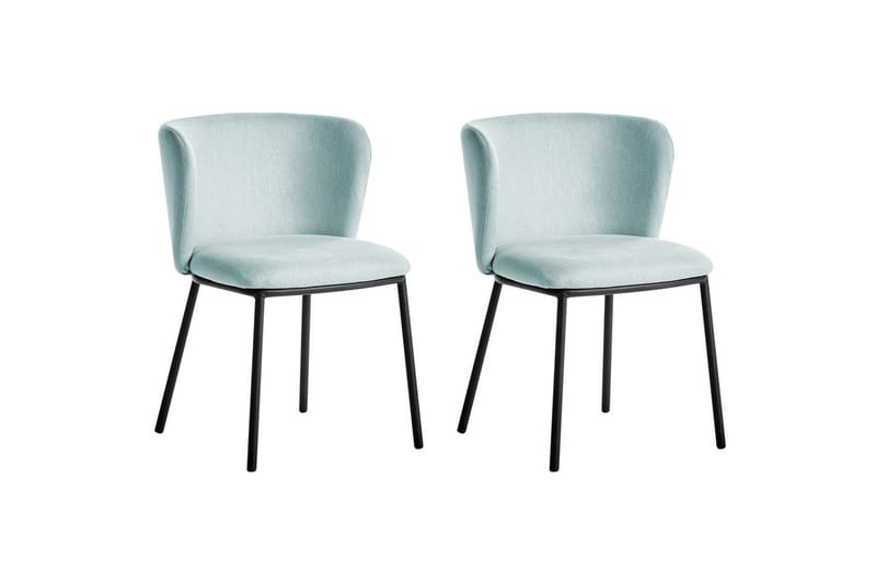 Spisestuestol Mina sæt med 2 Blå/Sort, Blå/Sort