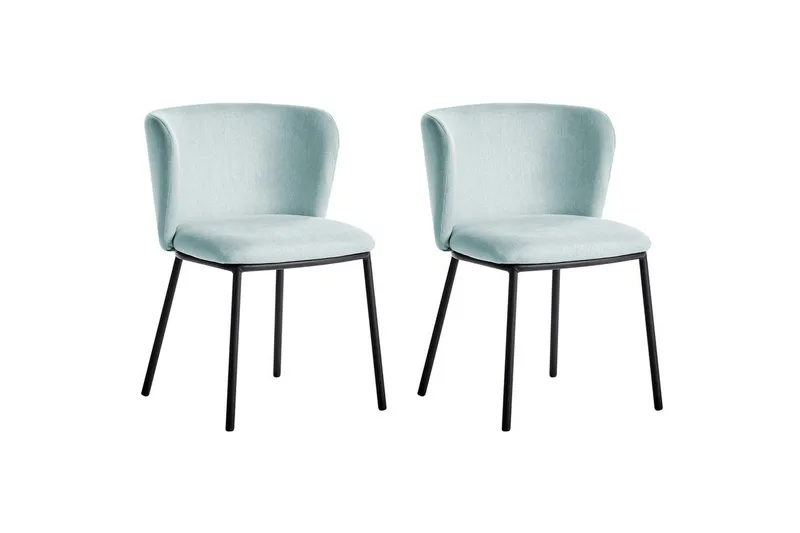 Spisestuestol Mina sæt med 2 Blå/Sort, Blå/Sort