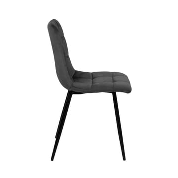 Stol HOME4YOU Chilli Brungrå velour - Brungrå - Møbler - Stole & lænestole - Spisebordsstole & køkkenstole