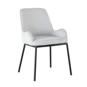 Stol HOME4YOU Darcy gråhvid - gråhvid - Møbler - Stole & lænestole - Spisebordsstole & køkkenstole