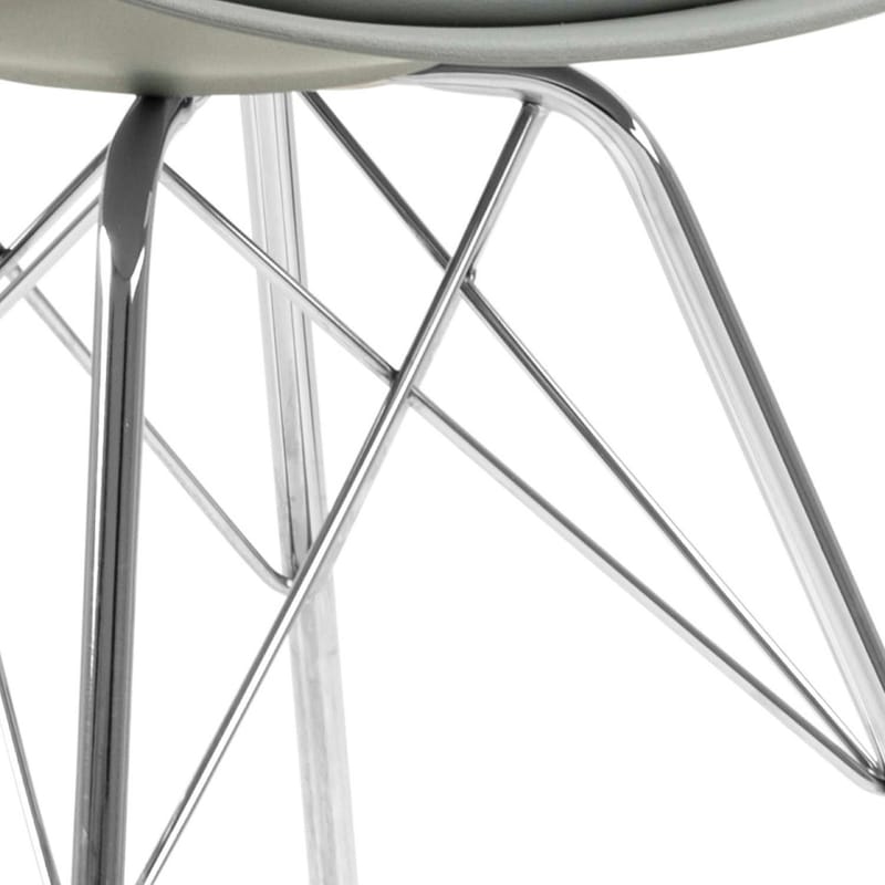 Stol HOME4YOU Eris Grå/krom - Grå/krom - Møbler - Stole & lænestole - Spisebordsstole & køkkenstole