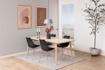 Stol HOME4YOU Eris Sort/krom - Sort/krom - Møbler - Stole & lænestole - Spisebordsstole & køkkenstole