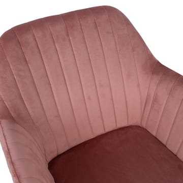 Stol HOME4YOU Evelin Rosa velour - Rose - Møbler - Stole & lænestole - Spisebordsstole & køkkenstole