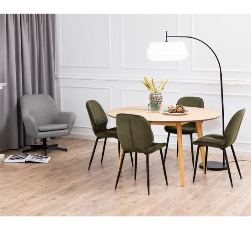 Stol HOME4YOU Femke Olivengrøn - Olivengrøn - Møbler - Stole & lænestole - Spisebordsstole & køkkenstole