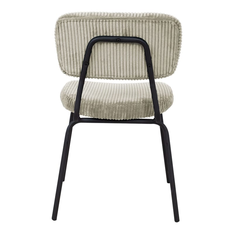 Stol HOME4YOU Keiu 46x51x76 cm Lys beige fløjl - Lys Beige - Møbler - Stole & lænestole - Spisebordsstole & køkkenstole