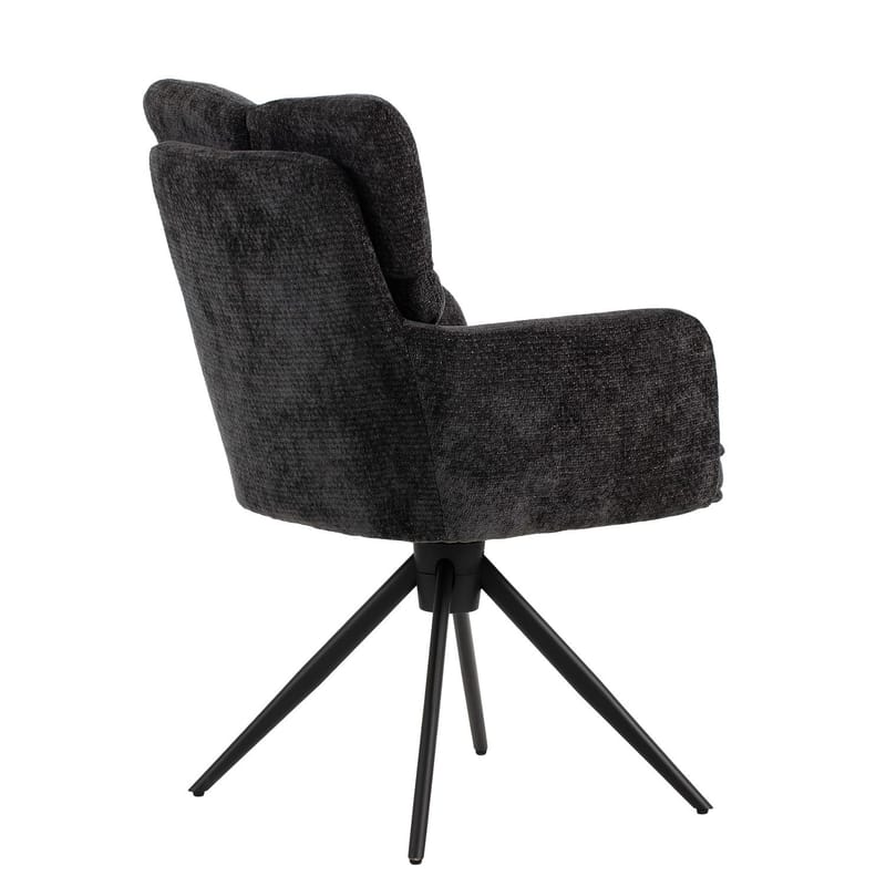 Stol HOME4YOU Lorena drejestol Grå - Grå - Møbler - Stole & lænestole - Spisebordsstole & køkkenstole